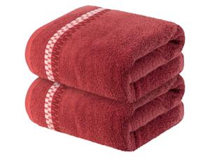 LIVARNO home 2 handdoeken (Rood)