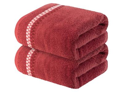 LIVARNO home 2 handdoeken (Rood)