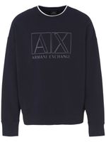 Armani Exchange sweat en coton à logo imprimé - Noir