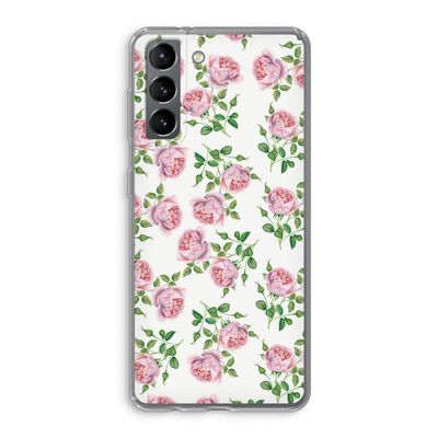 Kleine roosjes: Samsung Galaxy S21 Transparant Hoesje