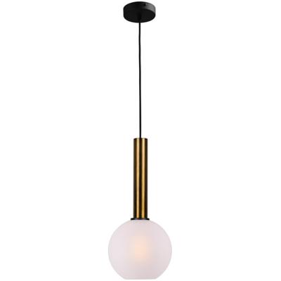 Masterlight Hanglamp Ø 20cmBella 2 Antiek messing met mat wit glas - 2980-10-06-20