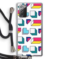 8-bit N°7: Samsung Galaxy Note 20 / Note 20 5G Transparant Hoesje met koord