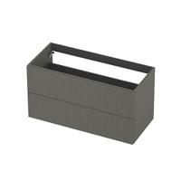 INK - Onderkast 2L Gelakt Gefreesd Tbv Greep - 1000x450x520 Mm - Mat Beton Groen