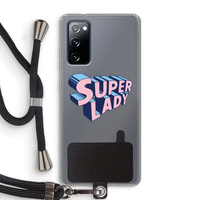 Superlady: Samsung Galaxy S20 FE / S20 FE 5G Transparant Hoesje met koord