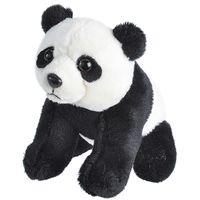 Pluche knuffel Zwart/witte Panda van 13 cm - thumbnail