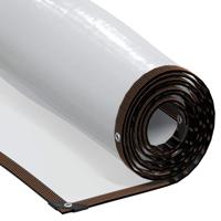 Doorzichtig zeildoek met zeilringen 6x12 m polyethyleen