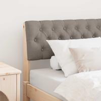 Gestoffeerd hoofdbord Taupe 90 cm Massief grenenhout