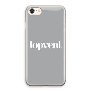 Topvent Grijs Wit: iPhone 8 Transparant Hoesje