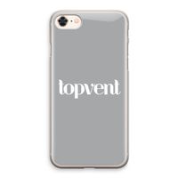 Topvent Grijs Wit: iPhone 8 Transparant Hoesje