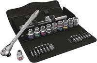 Wera 8100 SC 11 Zyklop Metal-ratelset, omschakelpal, 1/2"-aandrijving, inch, 28 -delig - 1 stuk(s) - 05004081001 - thumbnail