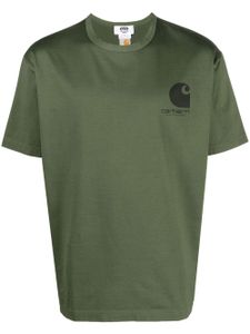 Junya Watanabe MAN t-shirt en coton à logo imprimé - Vert