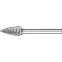 PFERD TOOLS 21122656 Freesstift Spitsboog Lengte 60 mm Afmeting, Ø 10 mm Werklengte 20 mm Schachtdiameter 6 mm