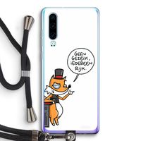 Geen Gezeik: Huawei P30 Transparant Hoesje met koord