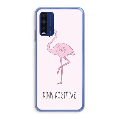 Pink positive: Xiaomi Redmi 9T Transparant Hoesje