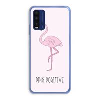 Pink positive: Xiaomi Redmi 9T Transparant Hoesje