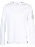 Thom Browne t-shirt à 4 bandes signature - Blanc