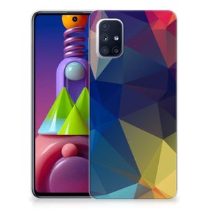 Samsung Galaxy M51 TPU Hoesje Polygon Dark