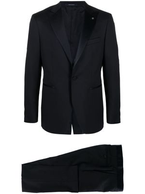 Tagliatore veste de smoking en laine à simple boutonnage - Bleu