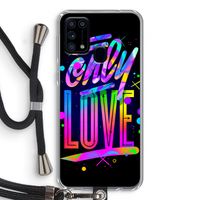 Only Love: Samsung Galaxy M31 Transparant Hoesje met koord