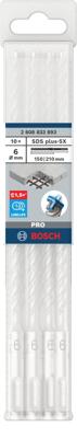 Bosch Accessoires PRO SDS plus-5X Hammer Drill Bit | 6 x 150 x 210 mm | 10 pcs - 2608833893