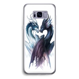 Yin Yang Dragons: Samsung Galaxy S8 Transparant Hoesje
