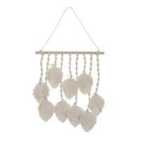 Wanddecoratie Versa Wit Lakens 60 x 40 cm - thumbnail