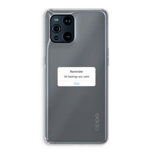 Reminder: Oppo Find X3 Transparant Hoesje