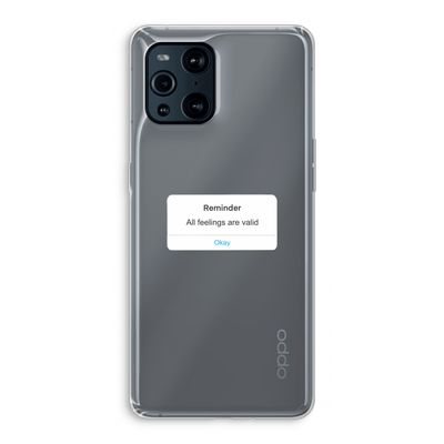 Reminder: Oppo Find X3 Transparant Hoesje