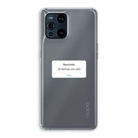 Reminder: Oppo Find X3 Transparant Hoesje