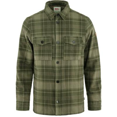 Fjallraven Övik Lite Padded Heren Shirt Deep Forest-Laurel Green L