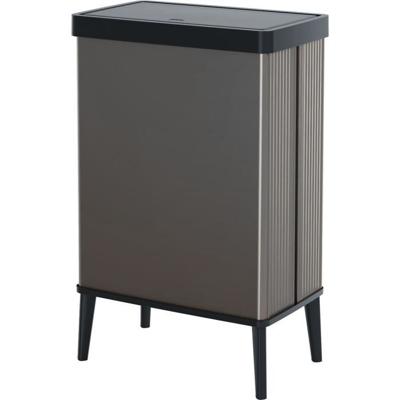 Vändbar hörnsoffa - 4 sittplatser - GODIS - Grå tyg - Förvaring - 297 x 148 x 85 cm - CASAPY