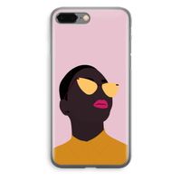Yellow glasses: iPhone 8 Plus Transparant Hoesje