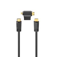 Hama High-speed HDMI™-kabel Conn. - Stek. Ethernet 1,5 M + HDMI™-adapter - thumbnail