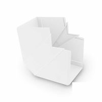 Canalit buitenhoek 110x62mm wit 955608