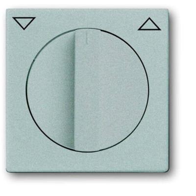 Busch-Jaeger 2CKA001710A3661 Jaloezie-schakelaar, Jaloezie-schakelaar/-knop Afdekking Carat Aluminium, Witaluminium (RAL 9006) 1 stuk(s)