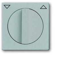 Busch-Jaeger 2CKA001710A3661 Jaloezie-schakelaar, Jaloezie-schakelaar/-knop Afdekking Carat Aluminium, Witaluminium (RAL 9006) 1 stuk(s)