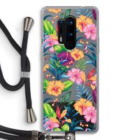 Tropisch 2: OnePlus 8 Pro Transparant Hoesje met koord