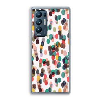 Tropical Dots: Oppo Find X3 Neo Transparant Hoesje