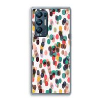 Tropical Dots: Oppo Find X3 Neo Transparant Hoesje