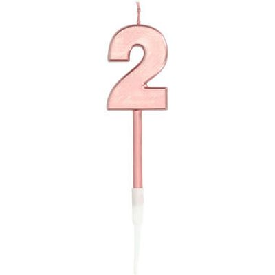 Cijferkaars 2 Metallic Roségoud