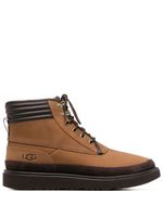 UGG bottines matelassées à lacets - Marron