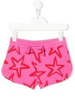 Stella McCartney Kids short en coton biologique à étoiles imprimées - Rose - thumbnail