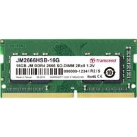 Transcend JetRAM Werkgeheugenmodule voor laptop DDR4 16 GB 1 x 16 GB Non-ECC 2666 MHz 260-pins SO-DIMM CL19 JM2666HSB-16G - thumbnail