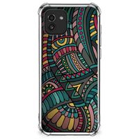 Samsung Galaxy A03 Doorzichtige Silicone Hoesje Aztec - thumbnail