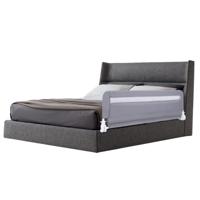 Bedhek voor Peuters 120 cm Opvouwbaar Babybedhek met Afneembare en Wasbare Hoes Grijs