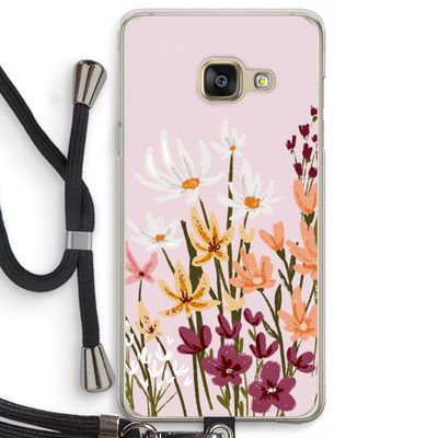Painted wildflowers: Samsung Galaxy A3 (2016) Transparant Hoesje met koord