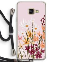 Painted wildflowers: Samsung Galaxy A3 (2016) Transparant Hoesje met koord