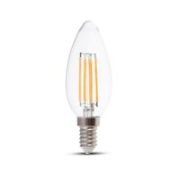 E14 LED Filament Lamp - 4W 400 lumen - 2700K warm wit - Vervangt 35 Watt - E14 fitting - Kaarslamp - Kroonluchter lamp - Samsung LEDs - Kleine fitting