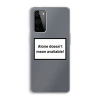 Alone: OnePlus 9 Pro Transparant Hoesje