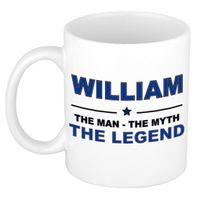 William The man, The myth the legend collega kado mokken/bekers 300 ml William The man, The myth the legend collega kado mokken/bekers 300 ml
